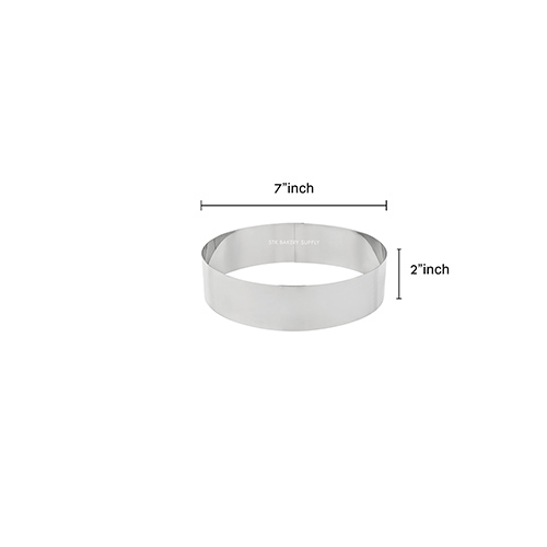 ROUND MOUSSE RING 7" 17.5x5CM 9844 (1 x 30)