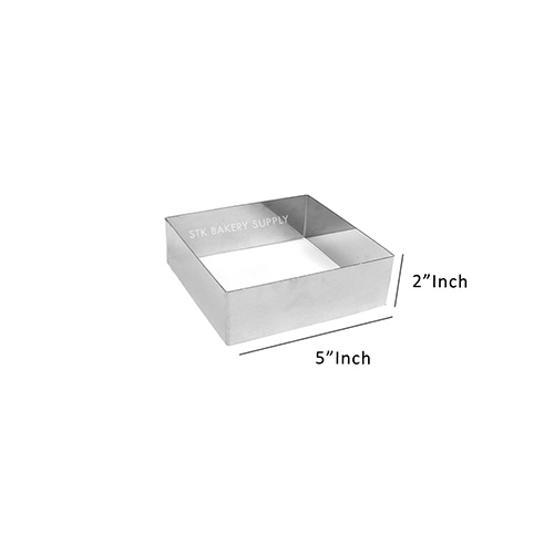 SQUARE MOUSSE RING 125x125x50MM 9865 (1 x 24)