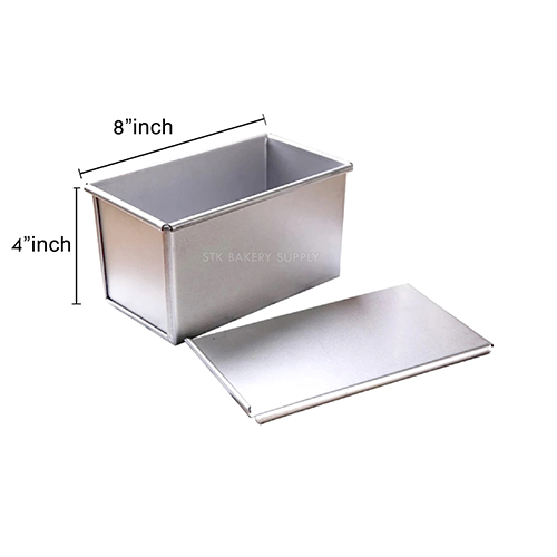 BREAD PAN WITH LID 450G 196x106x110MM 1.0MM MY22000+MY22090