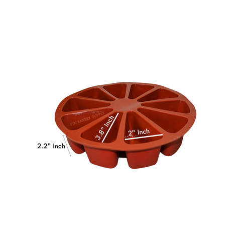 SILICONE MOULD - CAKE SLICES 10'S