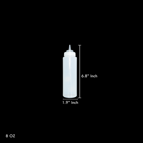 SQUEEZE BOTTLE (400ML ) WHITE 1PC