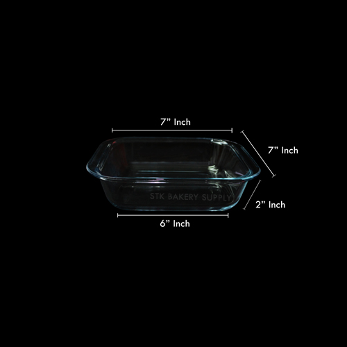 GLASS BAKING PAN GLASS 215x189x50MM 450°C FB58022