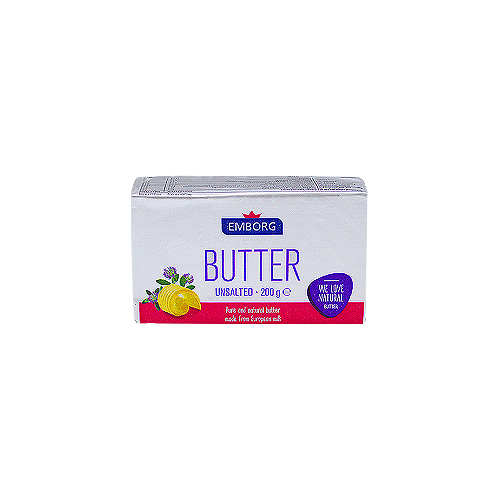 EMBORG UNSALTED BUTTER 200G ( 1 X 20 )