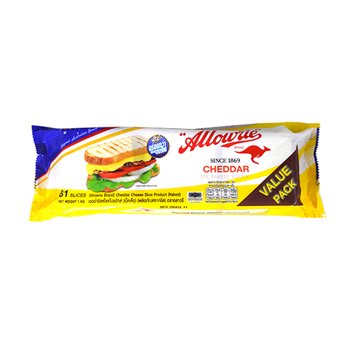 ALLOWRIE CHEDDAR CHEESE 81'SLICE 1KG(1x10)