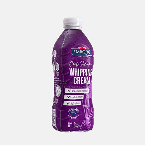 EMBORG WHIPPING CREAM 1LIT (1 x 12) WS