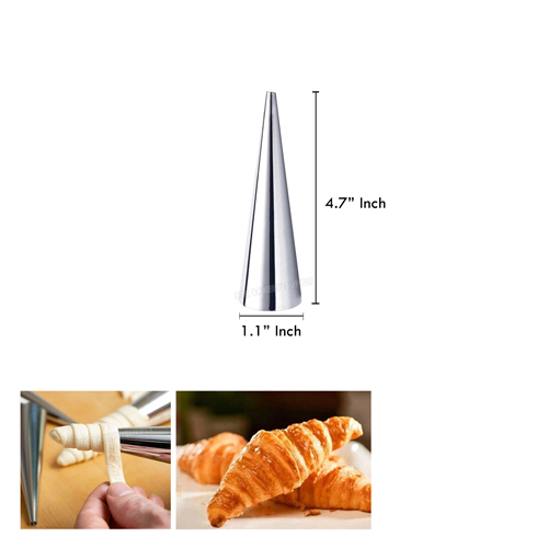 CROISSANT,SPIRAL BREAD SS TOOL BIG SIZE : length:12.0cm/bottom dia:3.4cm