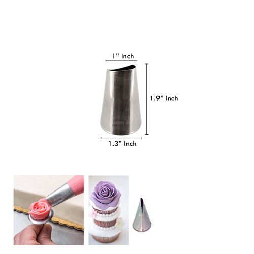 SN7021 - Pastry Tip 0.4mm 304 Stainless Steel Ø25 x Ø35x 50