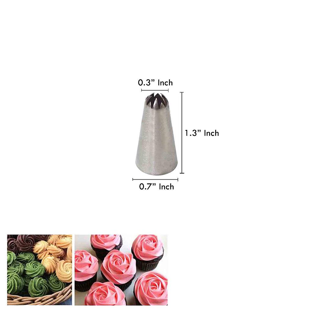 PASTRY TIP Ø9 x Ø18 x 35 SN7221,2F 1PC