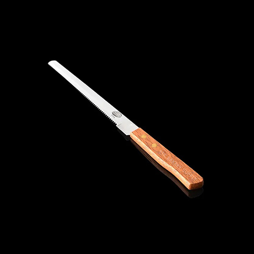 BREAD/CAKE KNIFE WITH WOODEN HANDLE 8" 308X200X17MM 9724 (1 x 600)