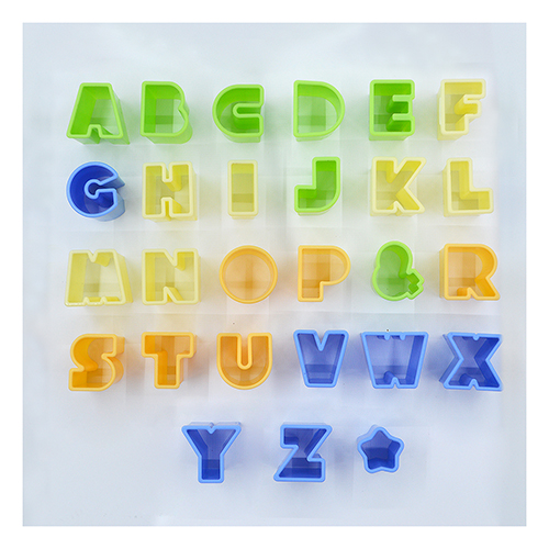 ALPHABET SHAPE COOKIE CUTTER 9.5x10cm TC9013