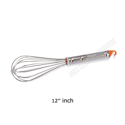 STAINLESS STEEL KITCHEN WHISK 12&quot; 218MM LENGTH 362MM MY54812