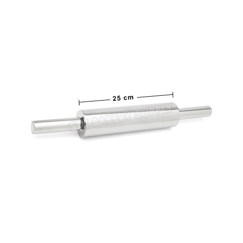 S/S CAKE STEEL ROLLER PIN 44CM
