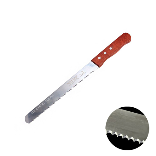 BREAD KNIFE WITH WOODEN HANDLE 12" 8080-3 (1 x 180)