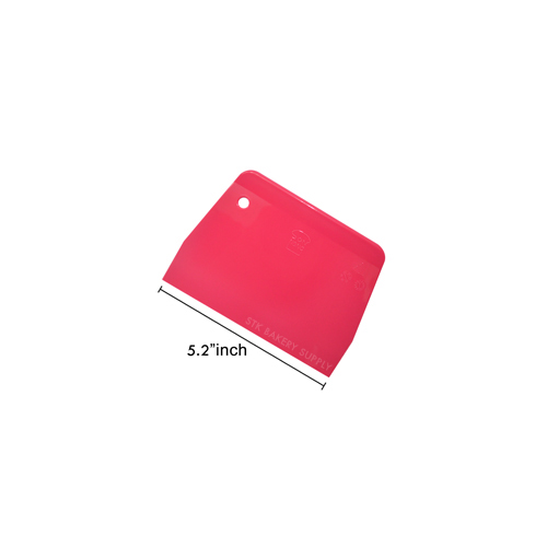 SN4056-Plastic Dough Scraper (Hard) (Pink) PP Plastic 133 x 95 x 5