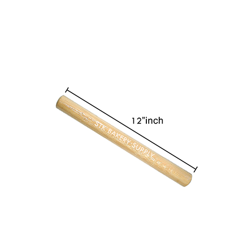 WOODEN ROLLING PIN 25X300MM (12&quot;) 1PC