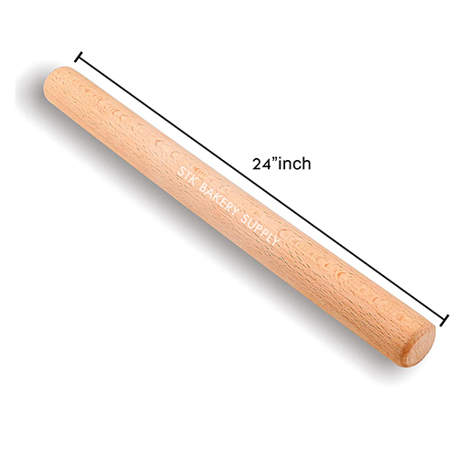 WOODEN ROLLING PIN 35X600MM (24&quot;) 1PC
