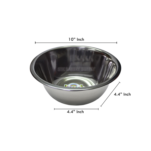 10&quot; MIXING STEEL BOWL (INDIA)