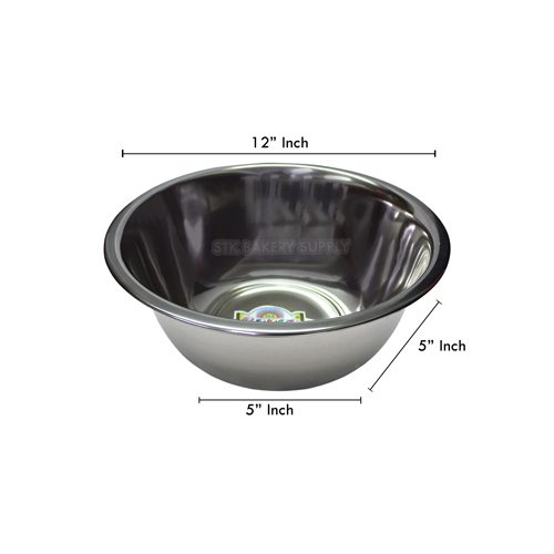 12&quot; MIXING STEEL BOWL (INDIA)