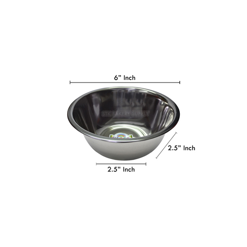 6" MIXING STEEL BOWL (INDIA)