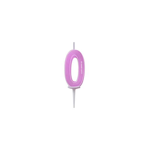 CANDLE NUMBER 3.8x7cm  NO 0 1PC (1 x 25)