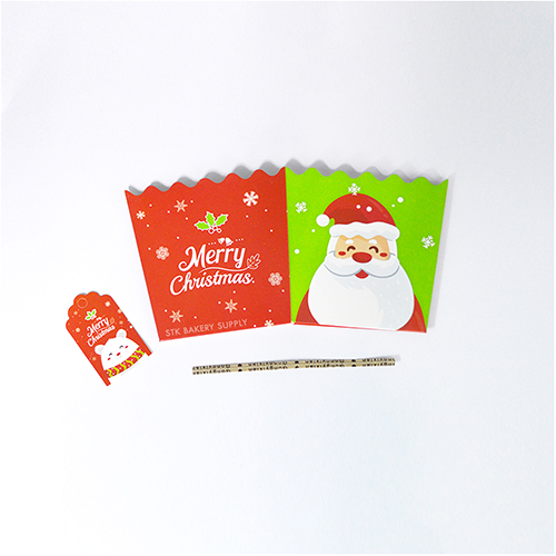 CHRISTMAS PLASTIC BAG WITH PAPER