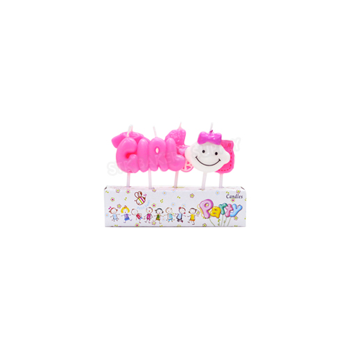 HAPPY BIRTHDAY CANDLE CUTE CARTOON DESIGN 3PCS,4PCS,5PCS