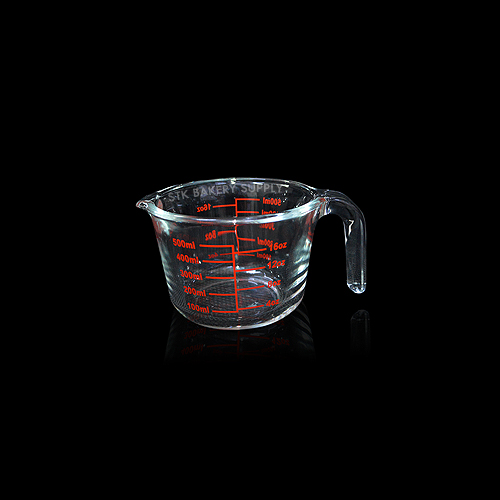MEASURING CUP GLASS 500ML 130x105x90MM 450°C FB53202