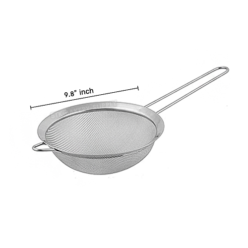 STAINLESS STEEL HAND-HELD SIFTER FLOUR SIFTER 25CM