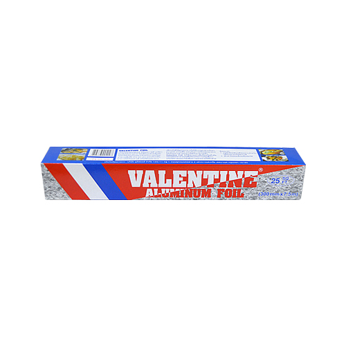 VALENTINE ALUMINIUM FOIL 25 SQFT, 300MMX7.5M (1X24)