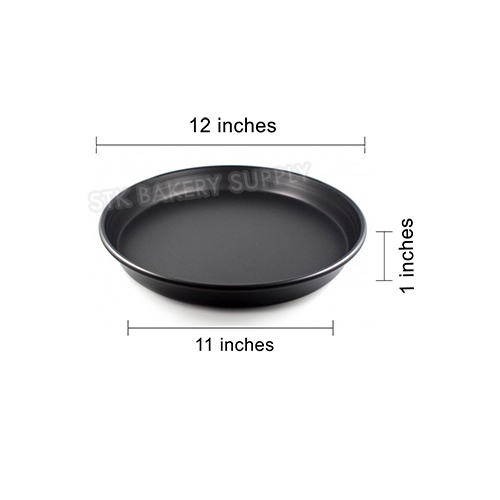 SHALLOW PIZZA PAN HARD ANODIZED 12&quot; 305x279x19MM MY33574