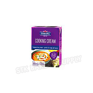 EMBORG UHT COOKING CREAM 20% FAT 200ML (1 x 27)