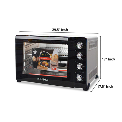 KHIND BRAND OVEN 2800W 100LITER OT100