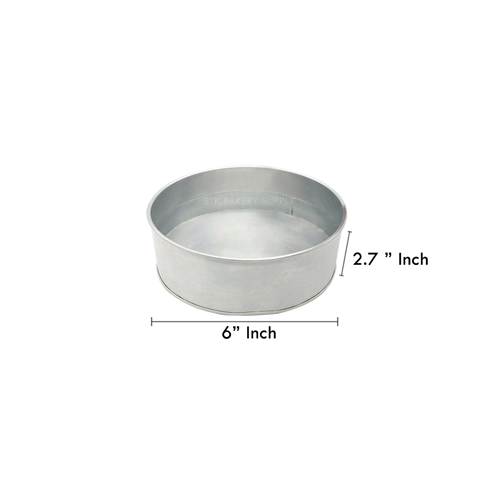 ROUND CAKE PAN 6" (6" x 6" x 3")