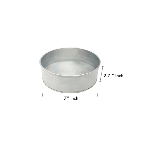 ROUND CAKE PAN 7" (7" x 7" x 2.7" ~ 3")