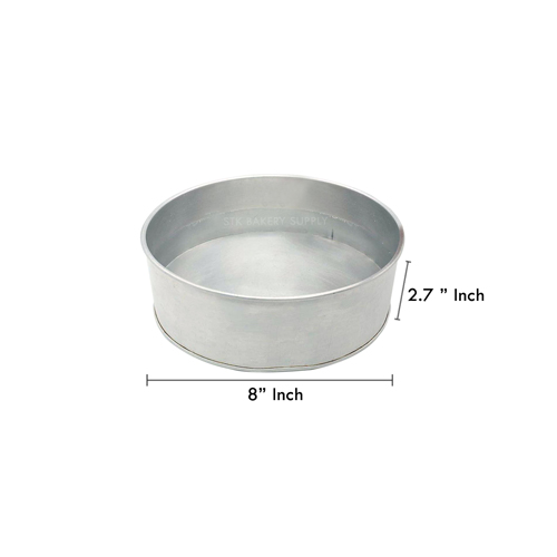 ROUND CAKE PAN 8" (8" x 8" x 2.7"~3")