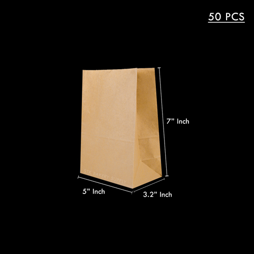 PAPER BAG 5 x 7.5" (A) 50PCS (1x10)