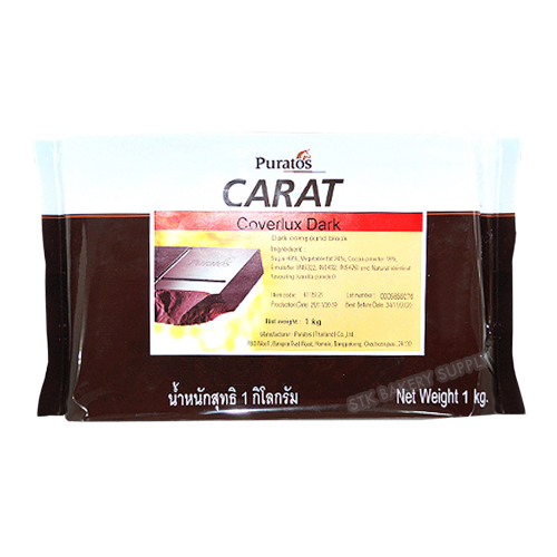 PURATOS CARAT COVERLUX CHOCOLATE DARK 1KG MCOM002 (1 x 10) WS