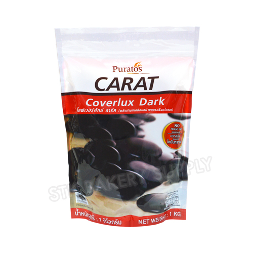 PURATOS CARAT COVERLUX CHOCOLATE DARK BUTTON COATING MCOM009 1KG (1 X 10) WS