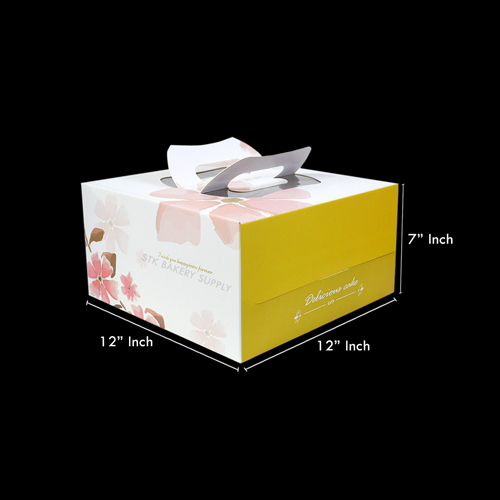 CAKE BOX WITH HANDLE (10&quot;CAKE) 32*32*18CM YJ2067-2 (1x60)