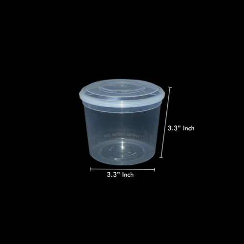 FOOD STORAGE(ROUND), 105 X 90 mm, 500 ml, RW1608 ( 1×300 )