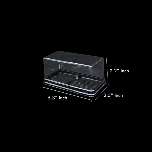 PLASTIC PACKING CAKE BOX 13.5*6*7CM J1003 50PCS (1×21)