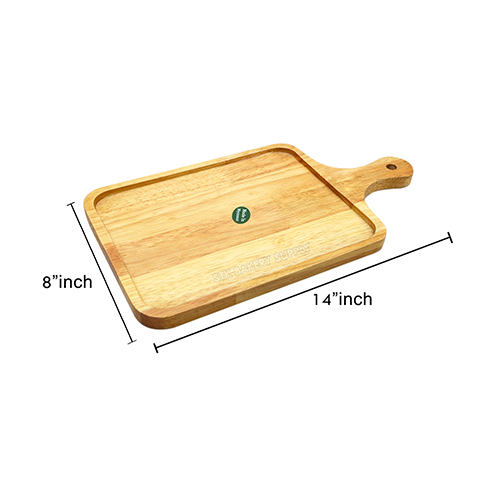 RECTANGLE WOODEN PLATE &amp; TRAY 8" ×14"