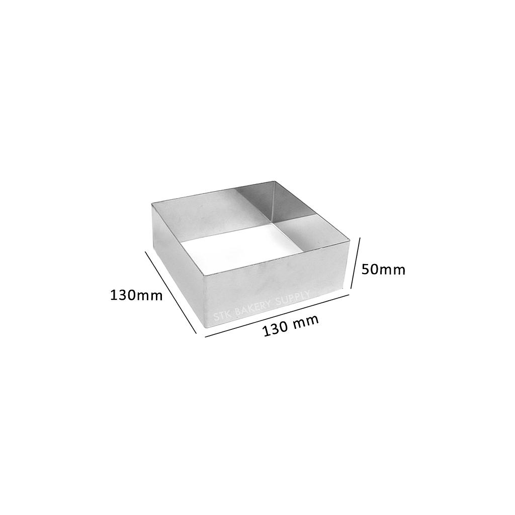 SN3304 - 7&quot; Square Ring 1.2mm 304 Stainless Steel 130 x 130 x 50MM