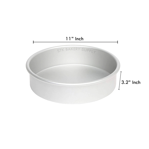 ROUND CAKE MOLD FIXED BOTTOM 11" 298x265x83mm 8658, M-11 (1 x 25)
