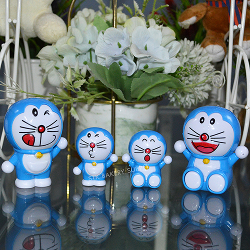 CAKE DECORATION DORAEMON BLUE 4PCS