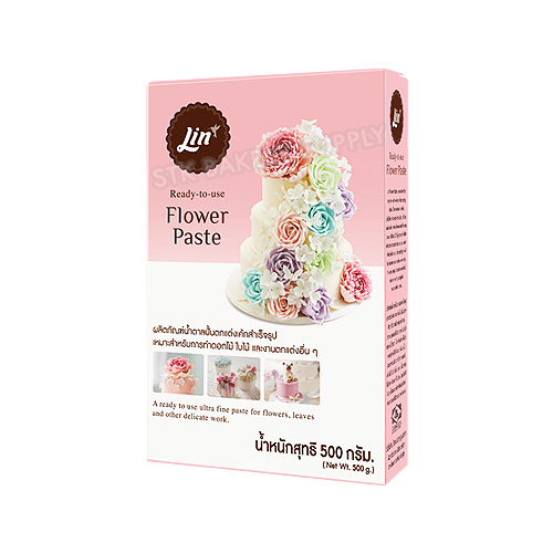 BSI- LIN FONDANT ICING (FLOWER PASTE) 500G (1 x 12)