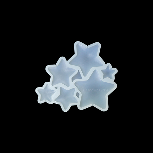 SILICON MOULD STAR 6'S 15.5x13.5x0.7CM TC20217045