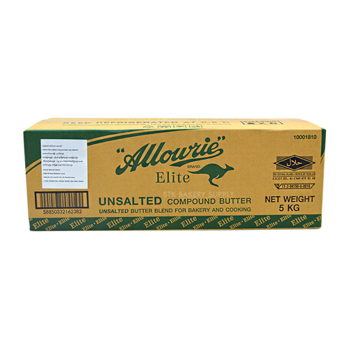 KCG BRAND ALLOWRIE ELITE UNSALTED COMPOUND BUTTER 5KG