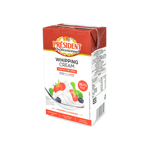 PRESIDENT WHIPPING CREAM 1L (1 x 6)
