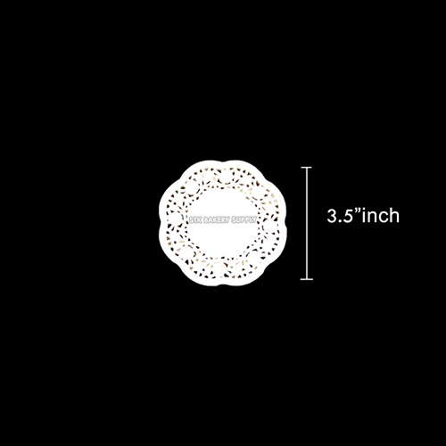 DOYLEY PAPER ROUND FLOWER BASE 3.5INCH 250PCS (1 x 20)
